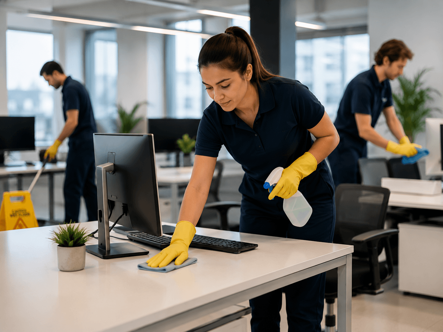 SQ1 contract cleaning project visual